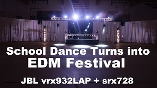 DJ GIG LOG 083  Massive Homecoming  JBL vrx932lap srx728  Large Trussing  EDM Style Concert [upl. by Irra277]