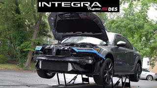 Installing PRL Intercooler and PRL Charge Pipes on 2024 Integra Type S DE5 Part 2 🔥 [upl. by Harpole]