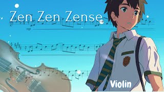 Kimi no Na wa Your Name – Zen Zen Zense Violin [upl. by Jacquetta]