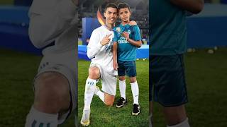 Cristiano junior moments with Ronaldo ❤️ ronaldo football [upl. by Ihsar]