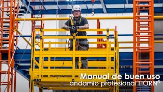 Manual de buen uso  Andamio profesional HORN® [upl. by Ofori]