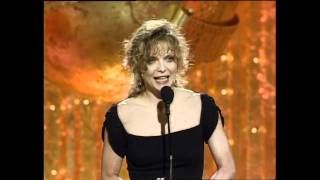 Michelle Pfeiffer Wins Best Actress Motion Picture Drama  Golden Globes 1990 [upl. by Sert]