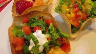 The Cutest Mexican Tostada Cups  Cinco de Mayo Recipe [upl. by Tisdale]