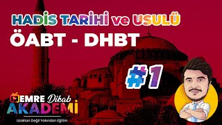 Hadis Tarihi ve Usulü 1 DİKABİHL  DHBT [upl. by Lladnor176]