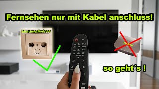 FERNSEHEN NUR ÜBER DEN KABEL ANSCHLUSS OHNE ZUSATZ GERÄTE   SO GEHT´S  ANLEITUNG  FACTOREM [upl. by Rorrys878]