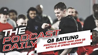 TPD Ohio State quarterback battle no closer to being settled halfway through Buckeyes spring camp [upl. by Kemeny]