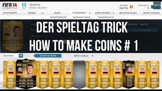 Fifa 14 Ultimate Team  Spieltag Trick How to make coins  ItalienDeutschland HD [upl. by Bala574]