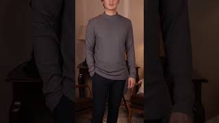 COOFANDY Mens Mock Turtleneck Shirts Long Sleeve Undershirt Lightweight Ribbed Thermal Pullover [upl. by Ajup481]