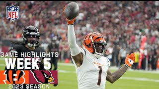 Cincinnati Bengals vs Arizona Cardinals  2023 Week 5 Game Highlights [upl. by Kcirderfla]