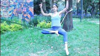 Slackline Tutorial español  Buddha [upl. by Tterraj319]