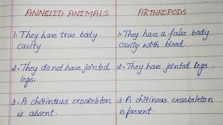 What is the difference between Anellid animals and Arthropod [upl. by Guibert]