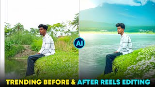 Instagram Trending Background Change Photo Editing  Ai Background Change  Adobe Firefly Editing [upl. by Hamlani]