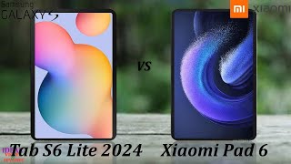 Samsung Galaxy Tab S6 lite 2024 vs Xiaomi Pad 6 [upl. by Eno690]