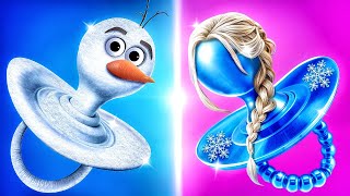 How to Become Elsa Frozen Extreme Makeover [upl. by Amek]