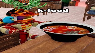 Korean Food A Roblox Game [upl. by Riatsila]