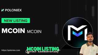 mCoin listing on Poloniex Exchange today deposit open 🤩🤩 [upl. by Moberg]