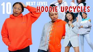 10 DIY Next Level Hoodie Upcycles  Fall amp Winter Thrift Flips [upl. by Ettolrahc]