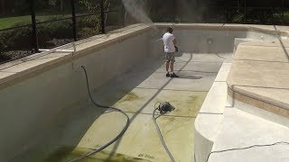 Cleaning Black Algae from the Pool [upl. by Niu860]