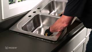 Howto Install a Stainless Steel DropIn Sink  Moen Installation Video [upl. by Ashwell747]