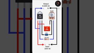 220V Variable power supply  Voltage regulator circuit  Fan speed controller  Dimmer shorts diy [upl. by Tearle253]