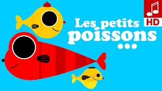 LES PETITS POISSONS 🐠 comptines pour bébé avec paroles [upl. by Boaten768]