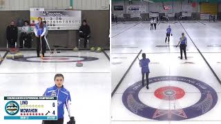 2024 Curling Alberta U20 Womens Provincial Championships  Draw 12  Lind vs McMahon [upl. by Nywroc841]