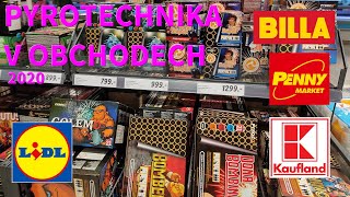 Pyrotechnika v obchodech 2020  Lidl Kaufland Penny Billa [upl. by Corkhill]