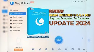 Review Glary Utilities 6407 PRO 2024 Software Peningkatan Kinerja PC 2024 Fitur Lengkap [upl. by Geof]