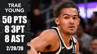 Trae Young goes off for careerhigh 50 points in Hawks vs Heat  201920 NBA Highlights [upl. by Helbonna43]