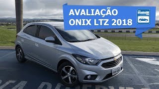 Avaliação Chevrolet Onix LTZ 14 AT 2018 [upl. by Esertal]