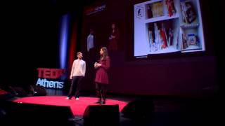 Public Swapping Bookshelf Irini Ioannidou And Eleftherios Ambatzis at TEDxAthens 2012 [upl. by Nealey]