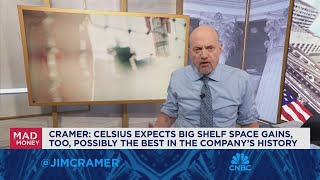 Celsius expects big shelf space gains possibly the best in its history says Jim Cramer [upl. by Gunar]