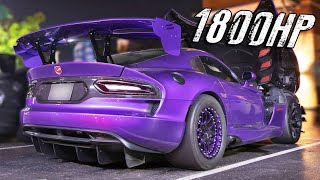 200MPH Street Racing  Turbo Vipers vs H2 Bike Supra Huracan [upl. by Anair]