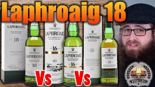 Laphroaig 18 Comparison  18 vs 18 vs 16  Whisky Review 205 [upl. by Eidob]