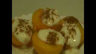 Melocotones rellenos de yogurt [upl. by Zap702]