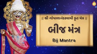 Shree Gopalanand Swami Rachit Bij Mantra With Lyrics [upl. by Auqenes]