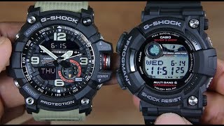 CASIO GSHOCK MUDMASTER GG10001A5 VS FROGMAN GWF10001 [upl. by Lemmor45]