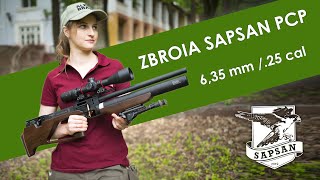 635 POWERFUL CALIBER Accuracy tests for ZBROIA SAPSAN PCP rifle at 50 75 and 100 meters [upl. by Manson166]