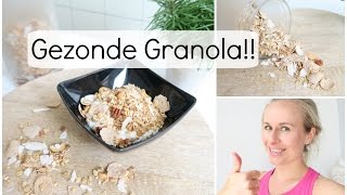 Recept Gezonde Granola Ontbijtgranen [upl. by Kati]