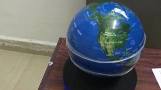 LED adjustment magnetic levitation floating globe UFO style part 2 [upl. by Lunette319]