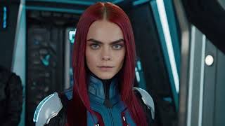 AI Generated Art Cara Delevingne as Laureline from Valerian and Laureline [upl. by Domineca]