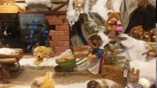 Steiff Teddy Bear Display at the Christmas Market in Munich Germany [upl. by Oab]