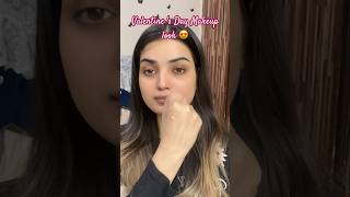 valentine s day makeup look shortvideo youtube [upl. by Yehsa]