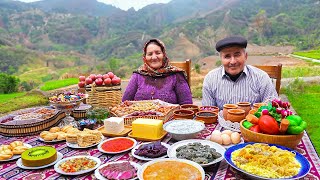 The Most Famous Azerbaijani Dish Recipes amp Cooked Lamb Kebab Dolma Beef Meat Kutab [upl. by Geaghan]