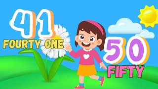 FOURTYONE TO FIFTY SPELLING  HOW TO TEACH 1 TO 100 SPELLING IN ENGLISH [upl. by Anaed629]