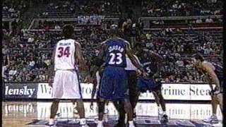 Michael Jordans Very First Game as a Wizard Preseason 20012002 [upl. by Maril]