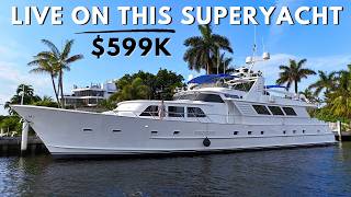 599000 Live on this Classic SuperYacht in Florida [upl. by Adlesirhc]