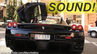 Ferrari Enzo SOUND  Start Rev and Accelerations [upl. by Atiuqes]