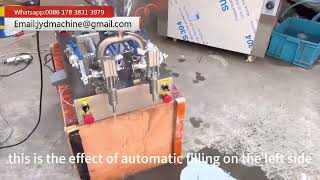 Double Heads Pneumatic Liquid Filling Machine Operation Steps [upl. by Ecnarf93]