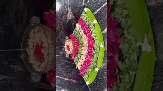 flowers decoration  flowers rangoli karthikamasam diwalidecotationideas [upl. by Enirehtacyram]